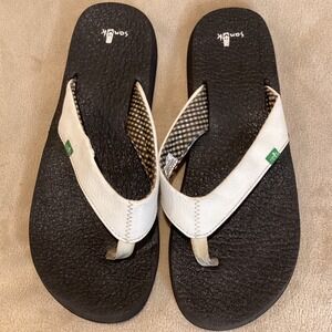 Sanuk Women's White Yoga Mat Flip Flops, Women's US Size 10, UK 8, EU 41‎
